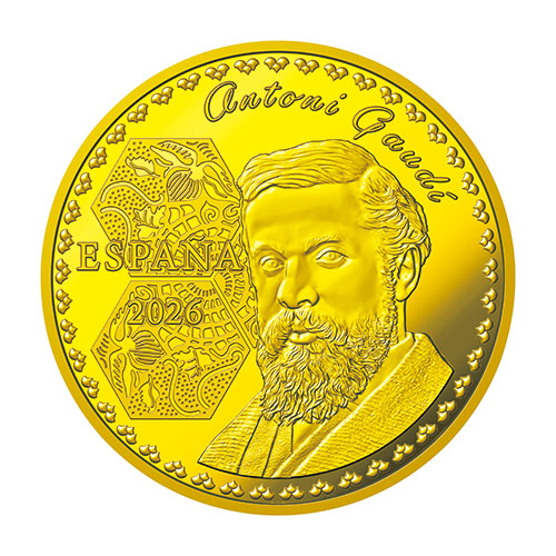 100ユーロ金貨のデザイン拡大写真