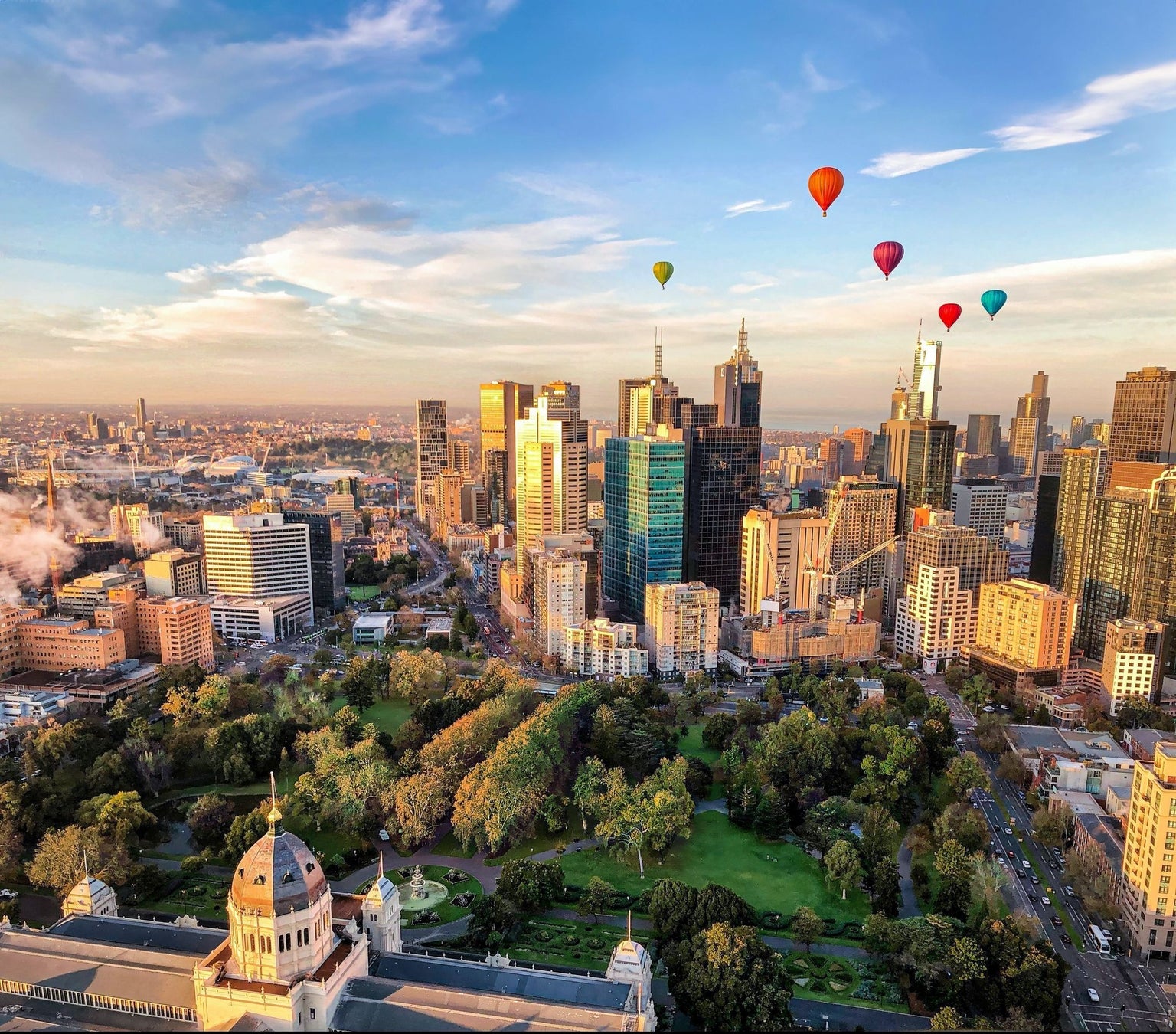 メルボルンの街並み