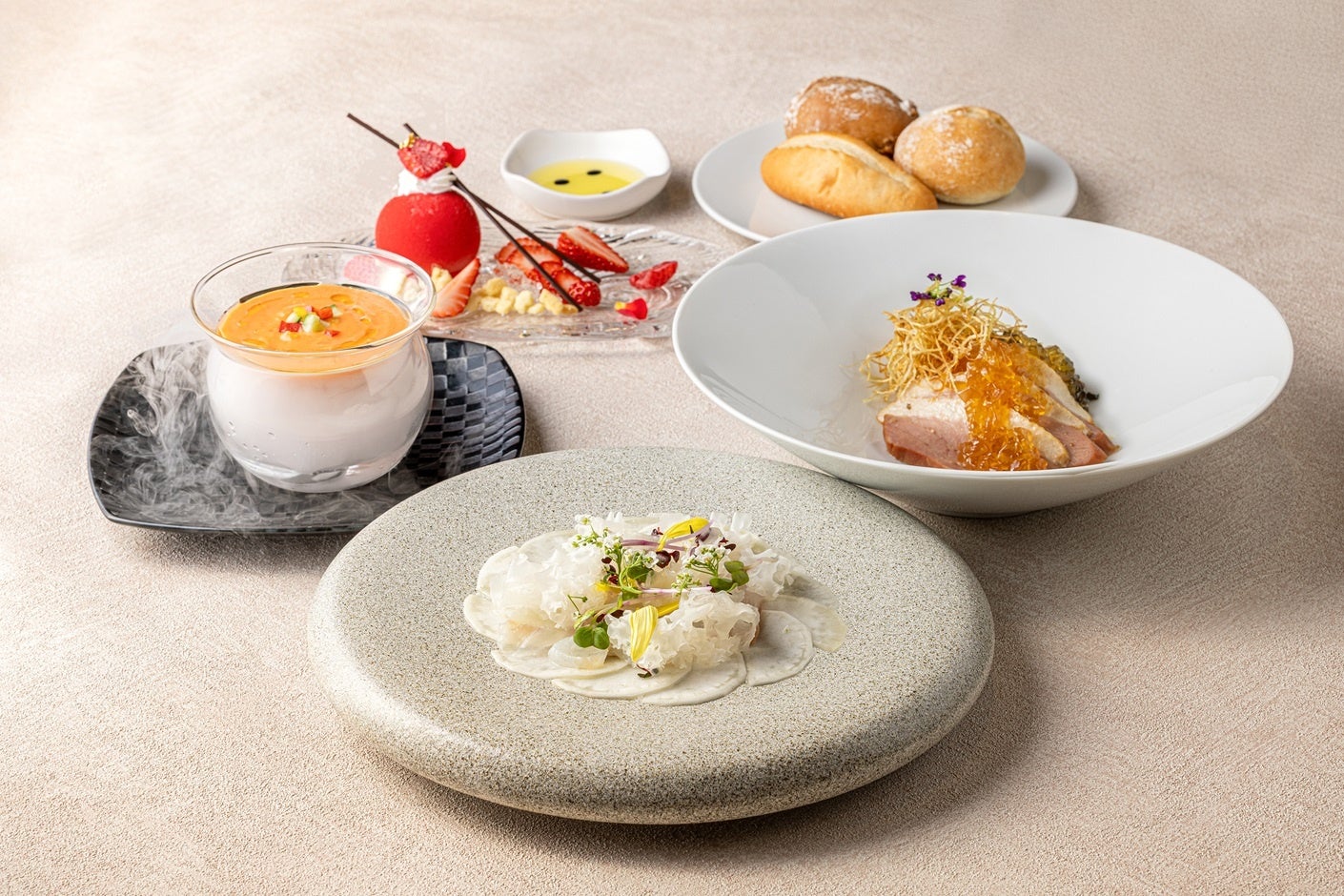 洋食コースメニューの写真(イベントの夕食イメージ)