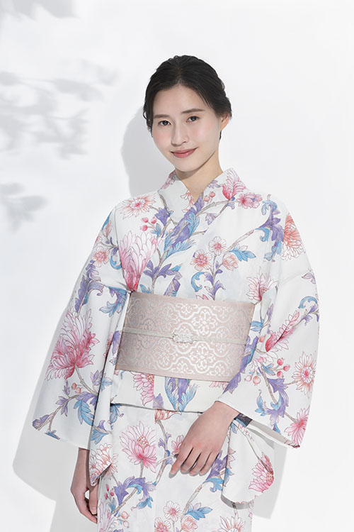 古今のゆかたと半巾帯のイメージ