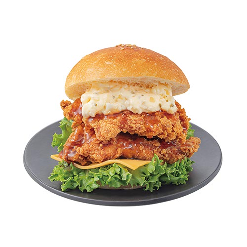 パン・リゾッタのMEGAバーガー Wチキン